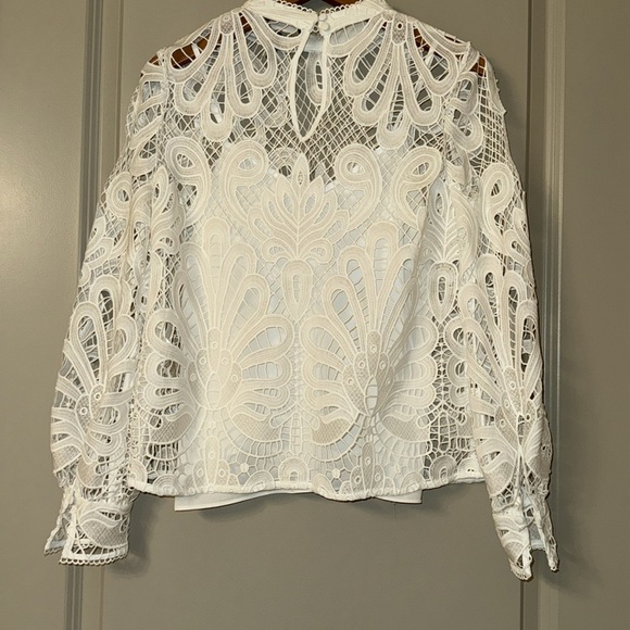 White House Black Market Lace Top Size 0 - Picture 3 of 8